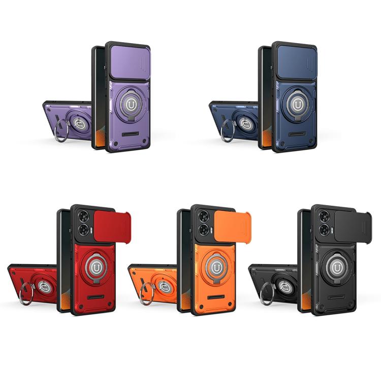 For Motorola Moto G85 / G96 5G Sliding Camshield Holder Magnetic Phone Case