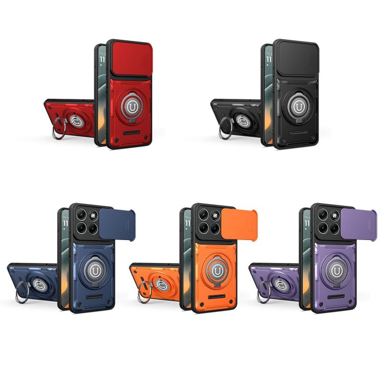 For Motorola Moto G86 5G Sliding Camshield Holder Magnetic Phone Case