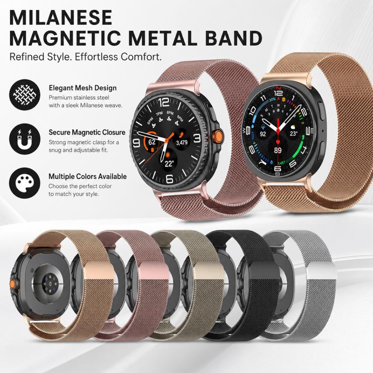 For Galaxy Watch8 / 8 Classic 5 Pack xDfind Milanese Magnetic Metal Watch Band