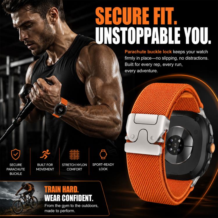 For Galaxy Watch8 / 8 Classic 5 Pack xDfind Parachute Buckle Stretch Nylon Watch Band