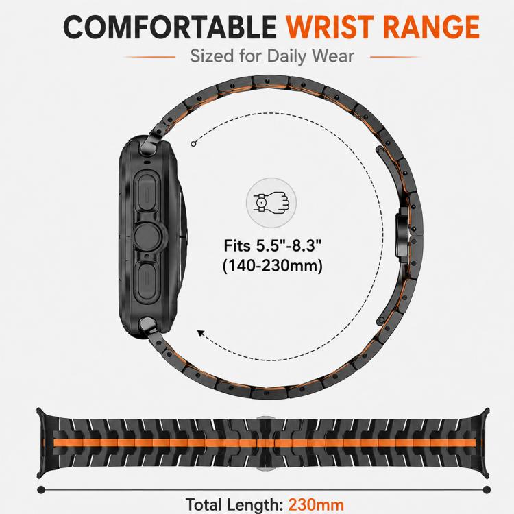 For Galaxy Watch8 / 8 Classic 5 Pack xDfind Butterfly Buckle Stainless Steel Watch Band
