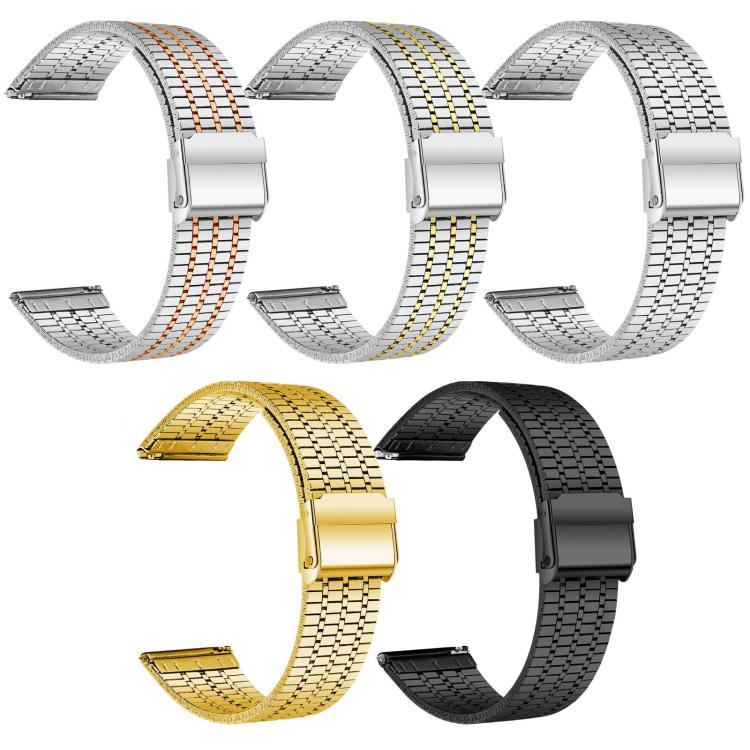 For Galaxy Watch8 / 8 Classic 5 Pack xDfind Seven Beads Buckle Stainless Steel Watch Band