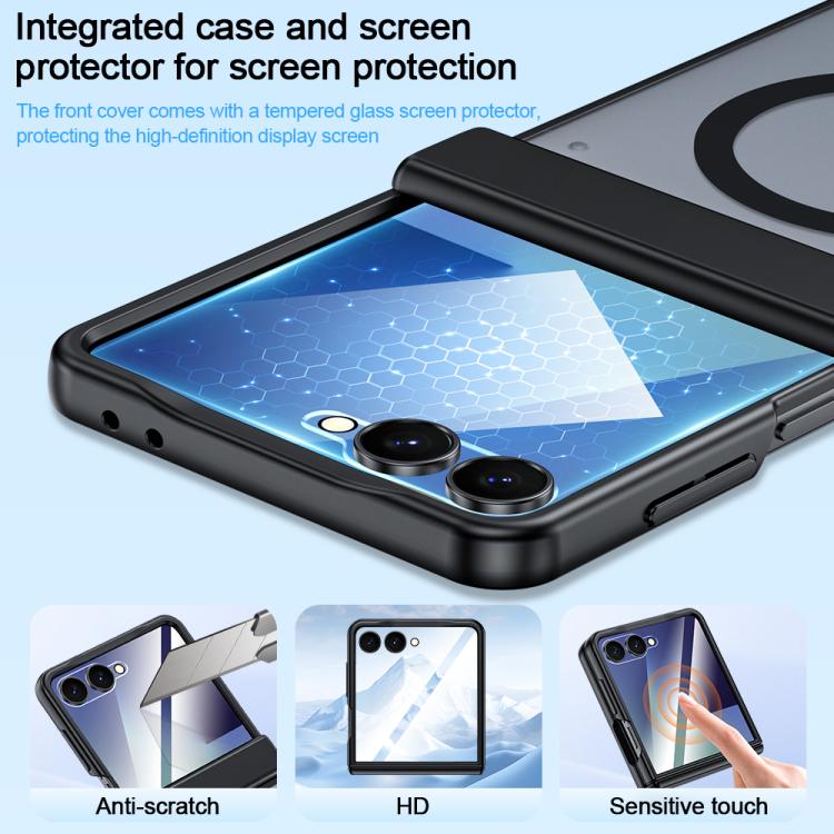 For Galaxy Z Flip7 5G Integrated Matte Skin Feel Magnetic Phone Case