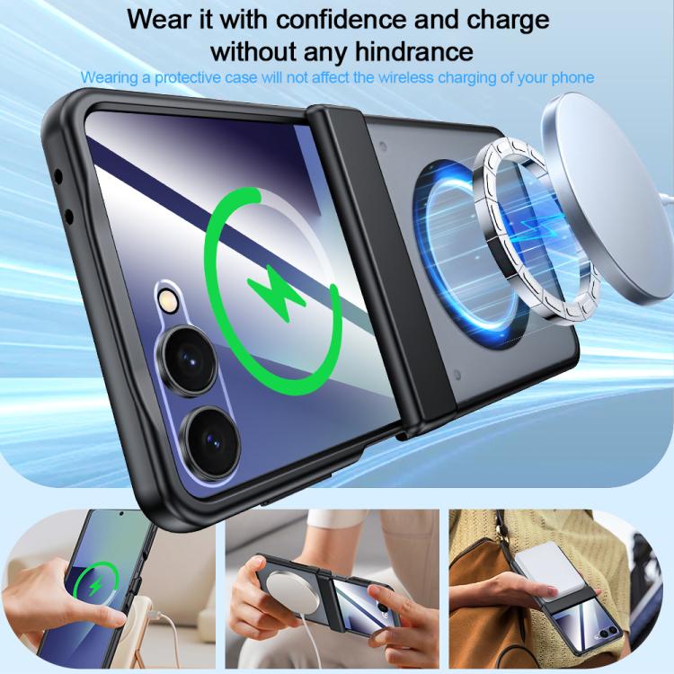 For Galaxy Z Flip7 5G Integrated Matte Skin Feel Magnetic Phone Case