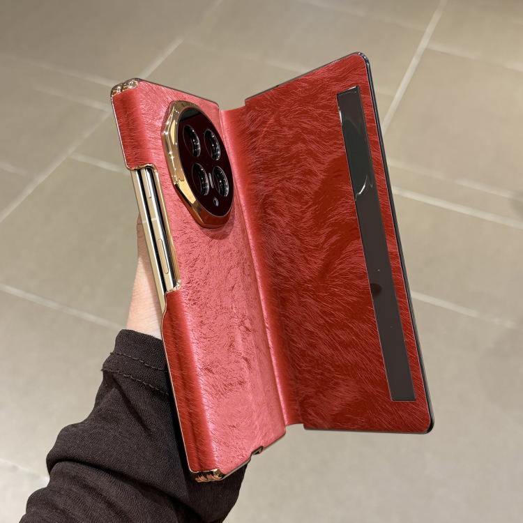 For Honor Magic V6 Niche Velvet Horse Pattern Shockproof Phone Case