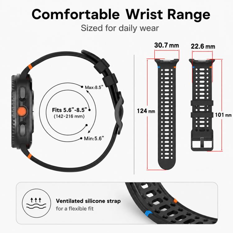 For Galaxy Watch8 / 8 Classic 5 Pack xDfind Ladder Buckle Silicone Watch Band