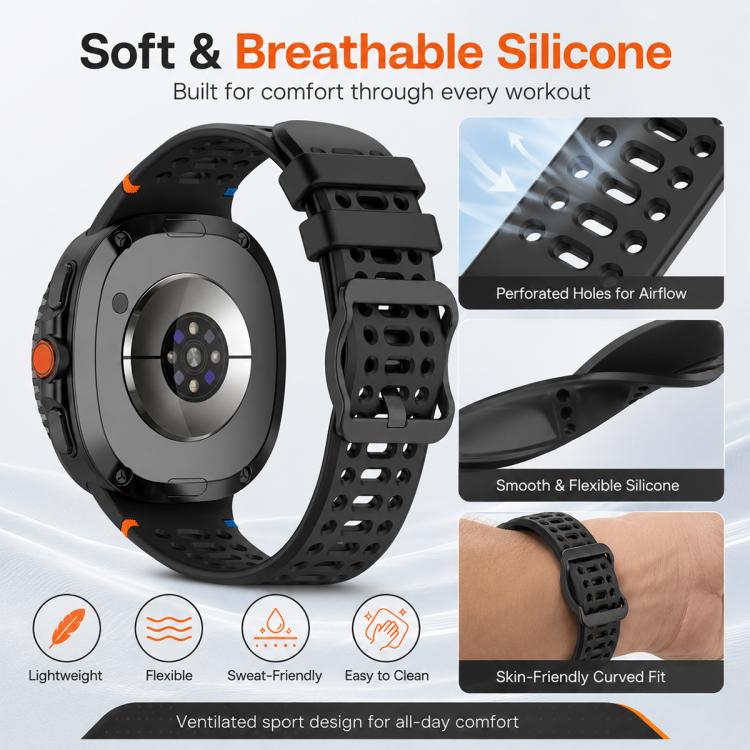 For Galaxy Watch8 / 8 Classic 5 Pack xDfind Ladder Buckle Silicone Watch Band