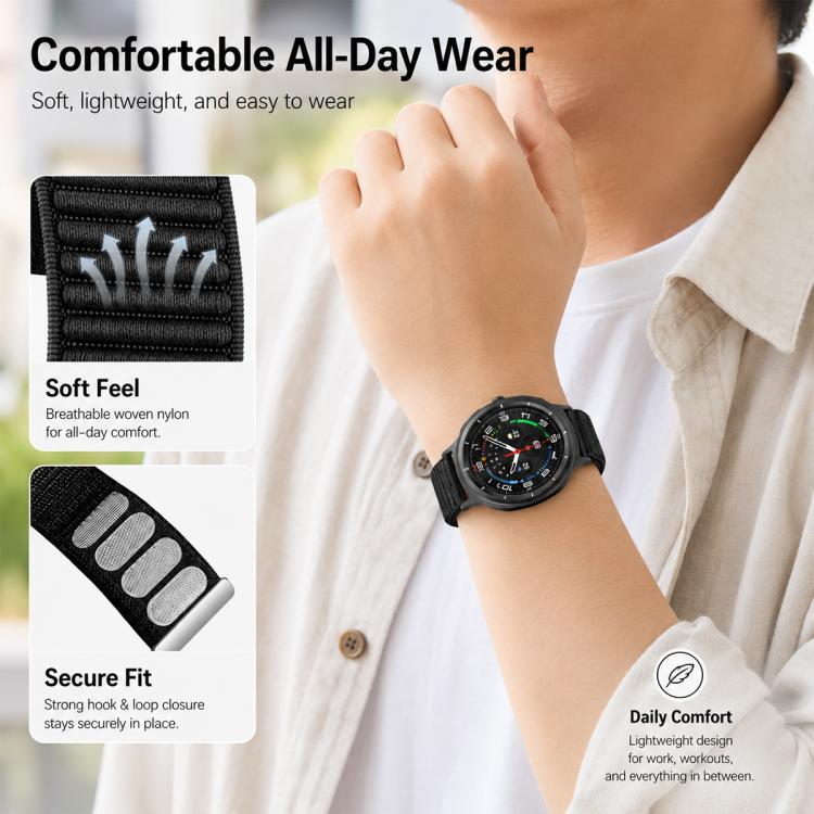 For Galaxy Watch8 / 8 Classic 5 Pack xDfind Woven Nylon Hook And Loop Fastener Watch Band