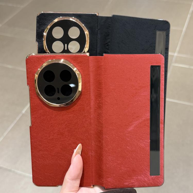For Huawei Mate X5 Niche Velvet Horse Pattern Shockproof Phone Case