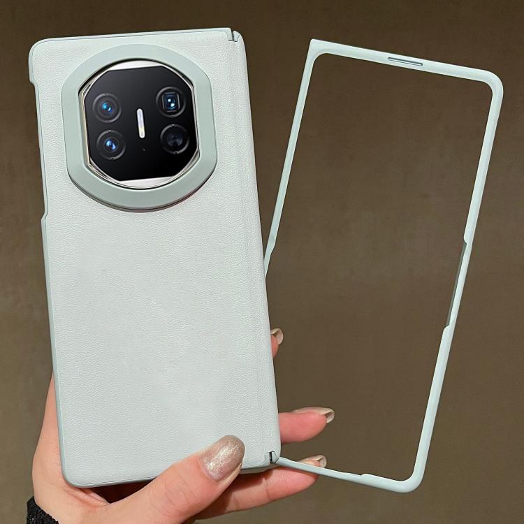 For Huawei Mate X5 Skin Feel Blue Edge Vegan Leather Phone Case with Frame