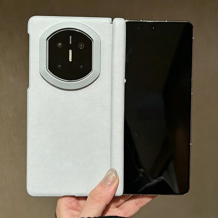 For Huawei Mate X5 Integrated Skin Feel Blue Edge Vegan Leather Phone Case