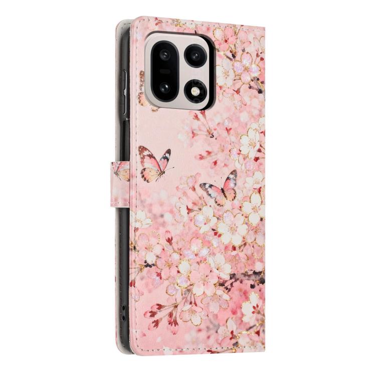 For One Plus 15 Colorful Painting Vegan Leather Phone Case with Lanyard