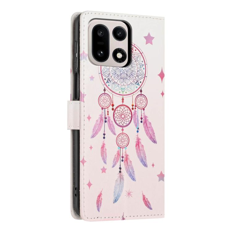 For One Plus 15 Colorful Painting Vegan Leather Phone Case with Lanyard