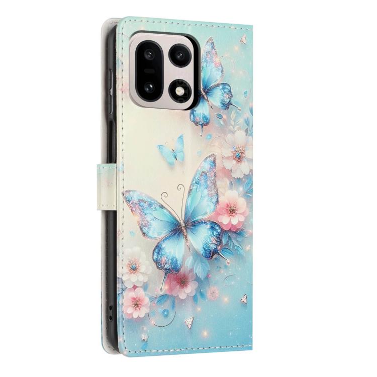 For One Plus 15 Colorful Painting Vegan Leather Phone Case with Lanyard