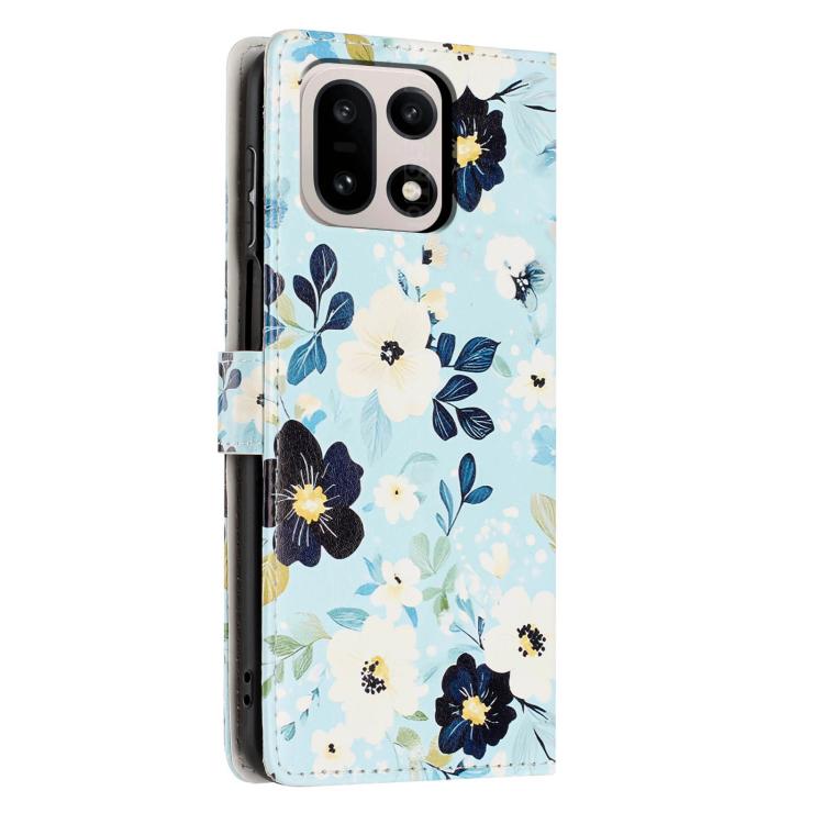 For One Plus 15 Colorful Painting Vegan Leather Phone Case with Lanyard