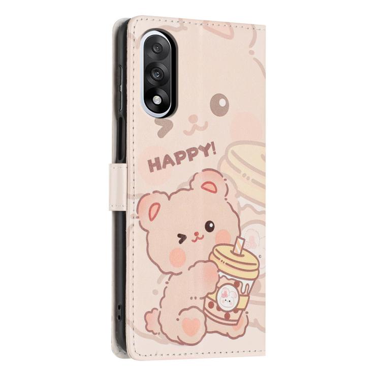 For One Plus Nord 5 Colorful Painting Vegan Leather Phone Case with Lanyard