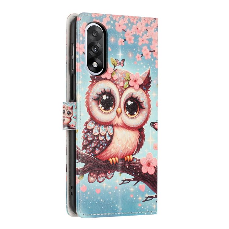 For One Plus Nord 5 Colorful Painting Vegan Leather Phone Case with Lanyard