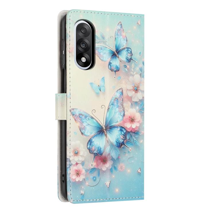 For One Plus Nord 5 Colorful Painting Vegan Leather Phone Case with Lanyard