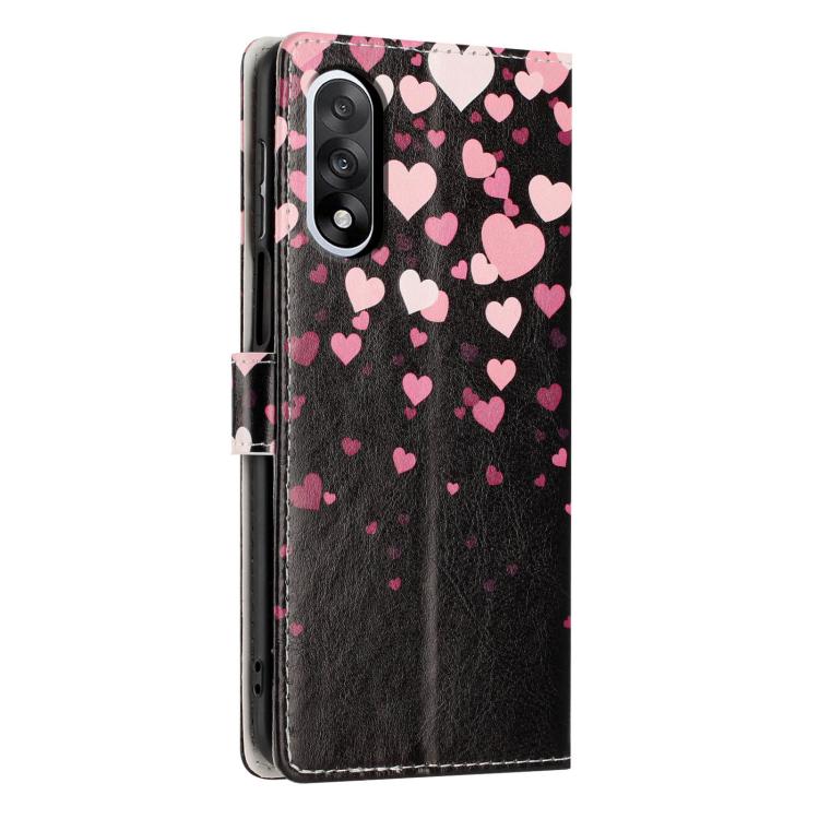 For One Plus Nord 5 Colorful Painting Vegan Leather Phone Case with Lanyard