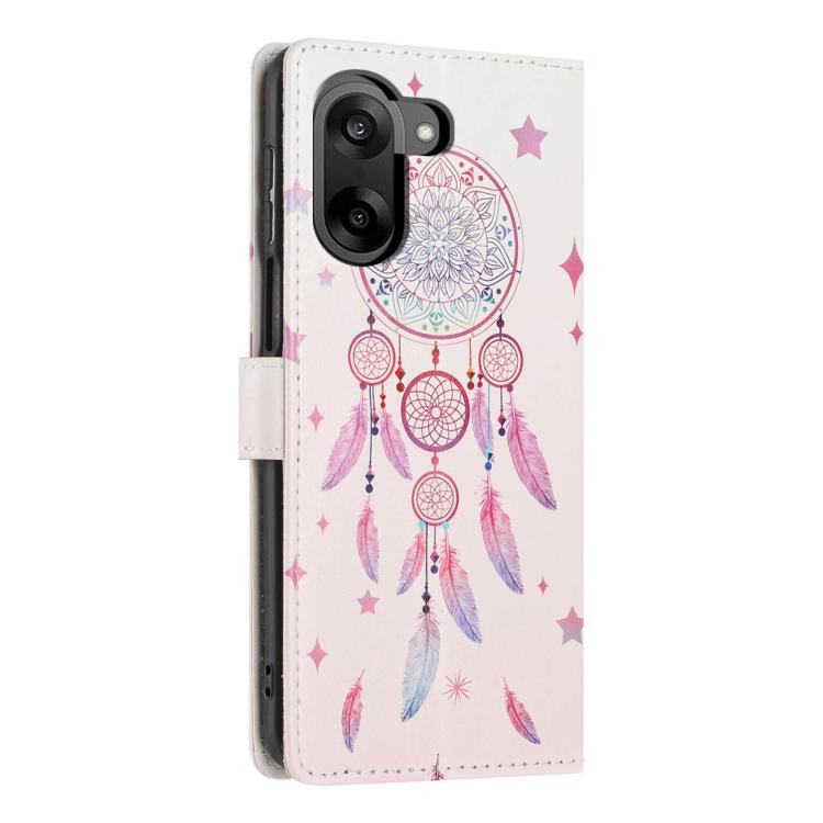 For One Plus Nord CE5 Colorful Painting Vegan Leather Phone Case with Lanyard