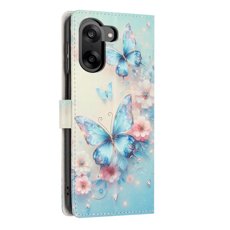 For One Plus Nord CE5 Colorful Painting Vegan Leather Phone Case with Lanyard
