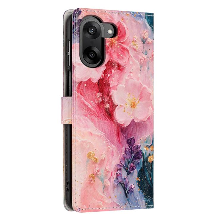 For One Plus Nord CE5 Colorful Painting Vegan Leather Phone Case with Lanyard