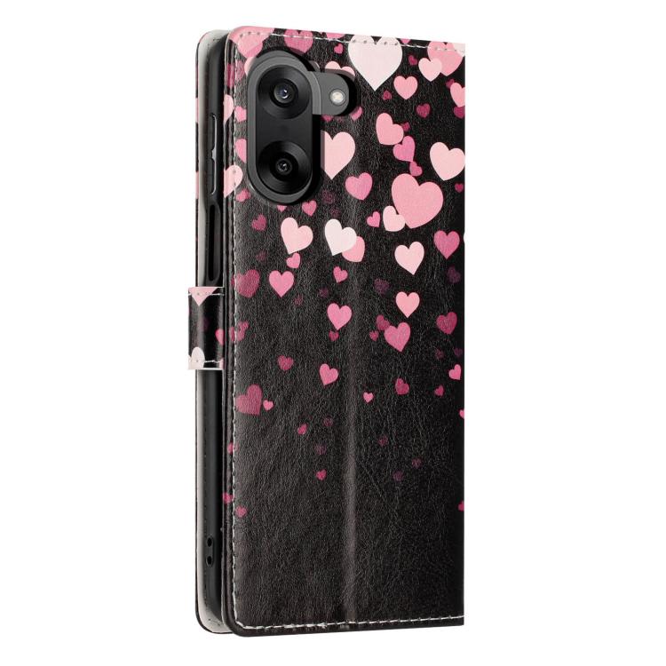 For One Plus Nord CE5 Colorful Painting Vegan Leather Phone Case with Lanyard