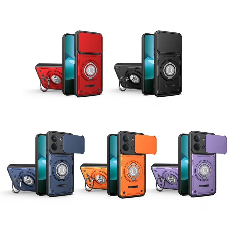 For Redmi 15C 5G / 4G Global 171mm Sliding Camshield Holder Magnetic Phone Case