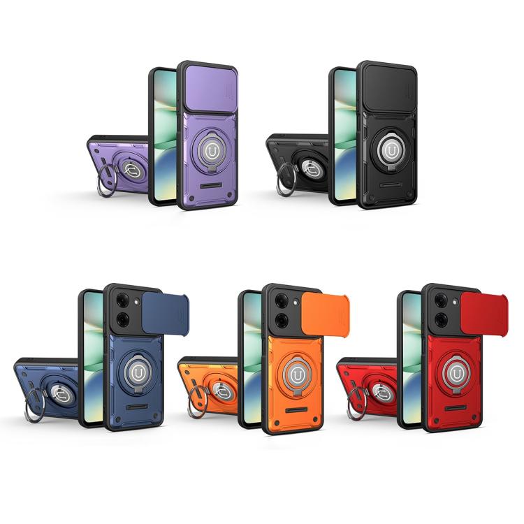 For Redmi A5 4G 171.7mm / Poco C71 Sliding Camshield Holder Magnetic Phone Case