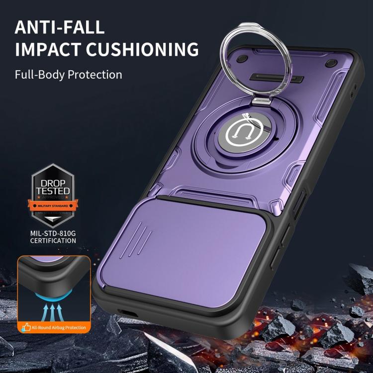 For Redmi A5 4G 171.7mm / Poco C71 Sliding Camshield Holder Magnetic Phone Case