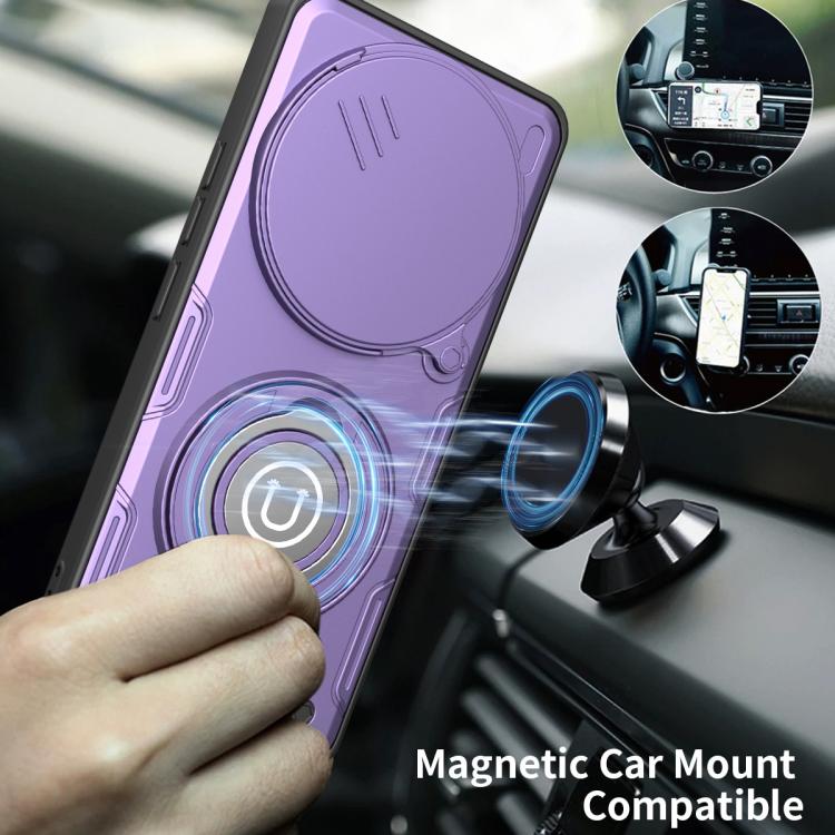 For Redmi Note 14 Pro+ 5G Sliding Camshield Holder Magnetic Phone Case