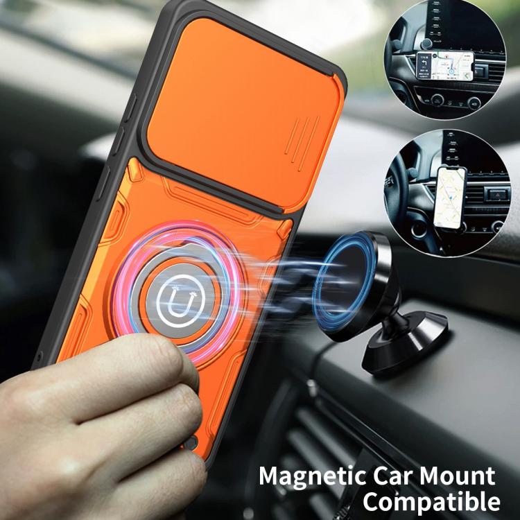 For Redmi Note 14 5G / 4G 164.84mm Sliding Camshield Holder Magnetic Phone Case