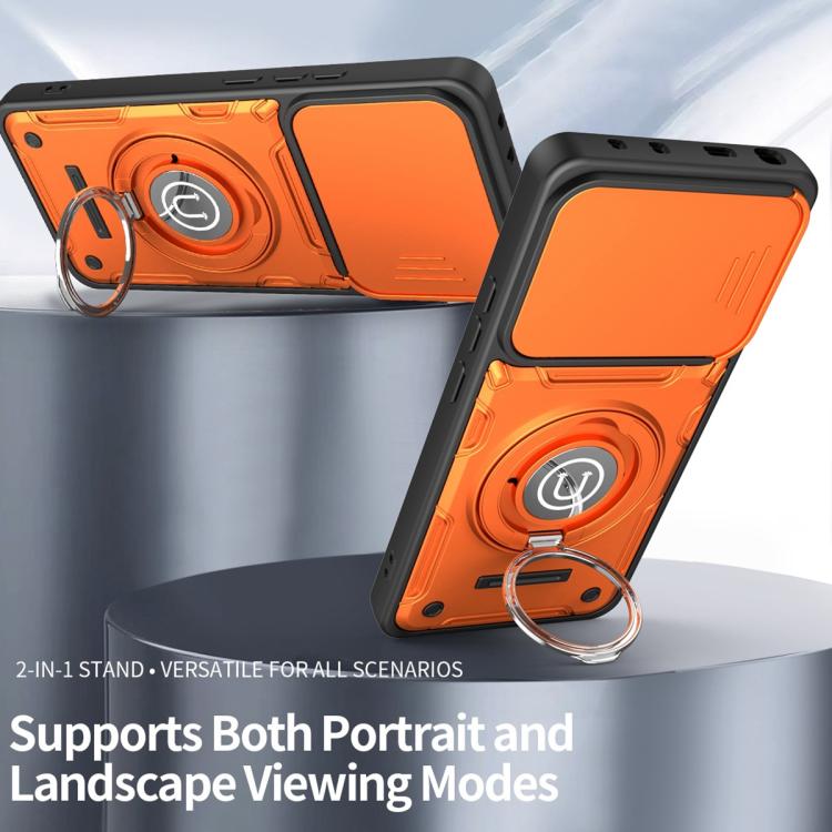 For Redmi Note 14 5G / 4G 164.84mm Sliding Camshield Holder Magnetic Phone Case
