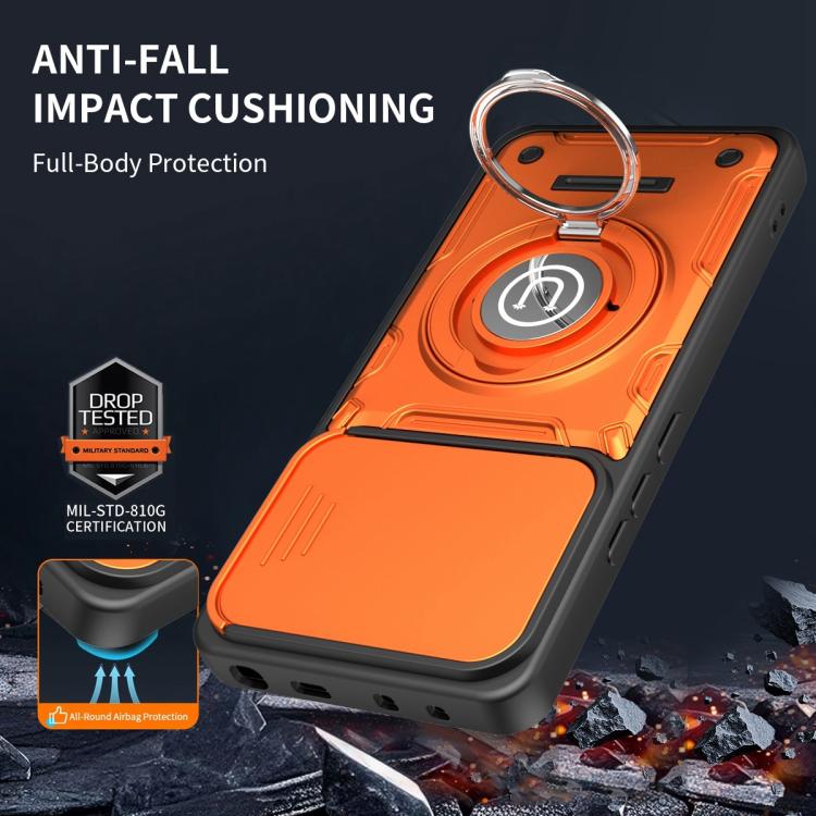 For Redmi Note 14 5G / 4G 164.84mm Sliding Camshield Holder Magnetic Phone Case