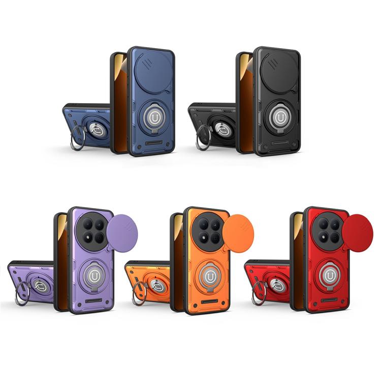 For Redmi Note 14 Pro 4G / 5G Global Sliding Camshield Holder Magnetic Phone Case