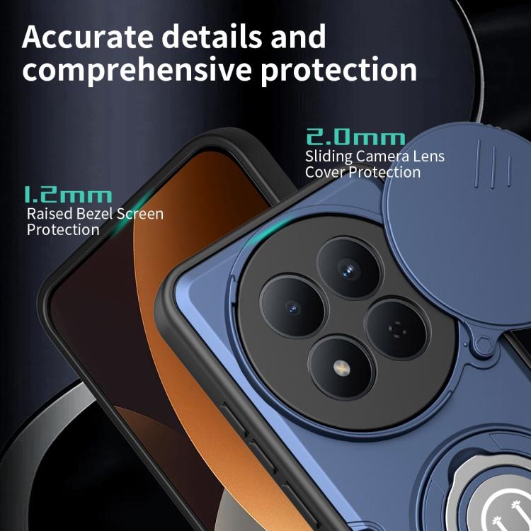 For Redmi Note 15 4G Global 164mm Sliding Camshield Holder Magnetic Phone Case