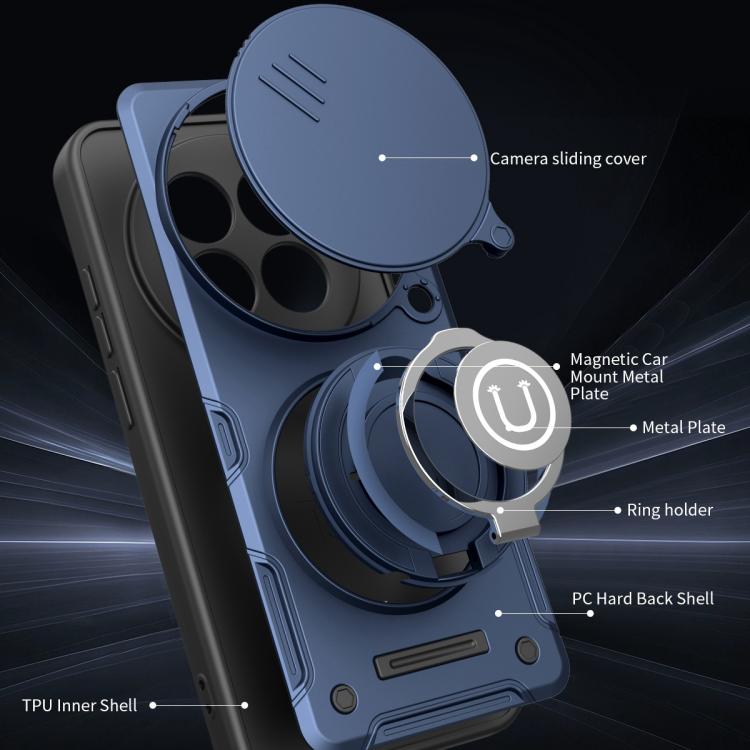 For Redmi Note 15 Pro 4G Global 163.2mm Sliding Camshield Holder Magnetic Phone Case