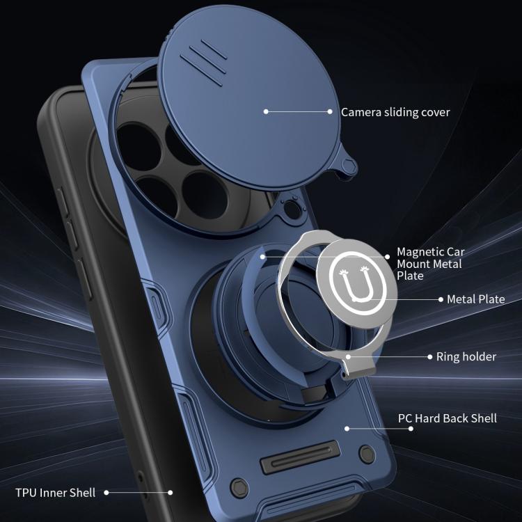 For Redmi Note 15 Pro+ 5G Global 163.3mm Sliding Camshield Holder Magnetic Phone Case