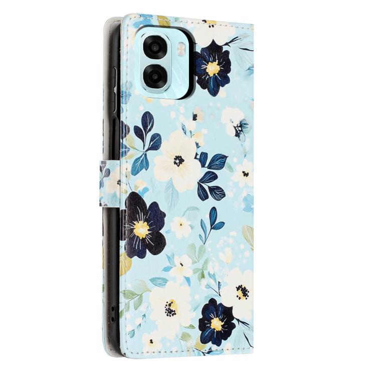 For OPPO A6x 5G / A6 5G Colorful Painting Vegan Leather Phone Case with Lanyard