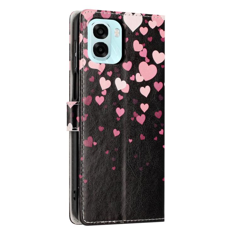For OPPO A6x 5G / A6 5G Colorful Painting Vegan Leather Phone Case with Lanyard