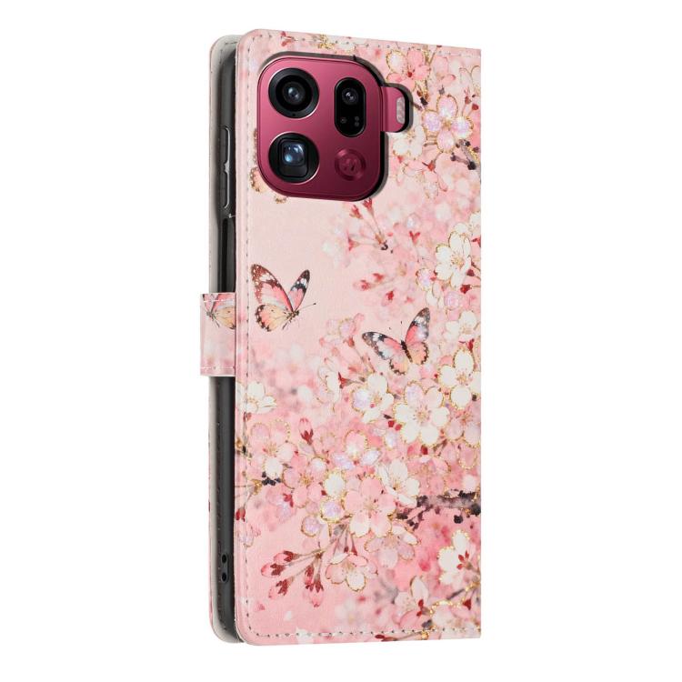 For OPPO Find X9 Pro Colorful Painting Vegan Leather Phone Case with Lanyard