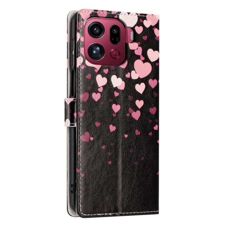 For OPPO Find X9 Pro Colorful Painting Vegan Leather Phone Case with Lanyard