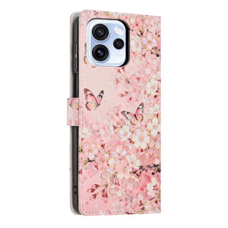 For OPPO Reno15 5G Global Colorful Painting Vegan Leather Phone Case with Lanyard