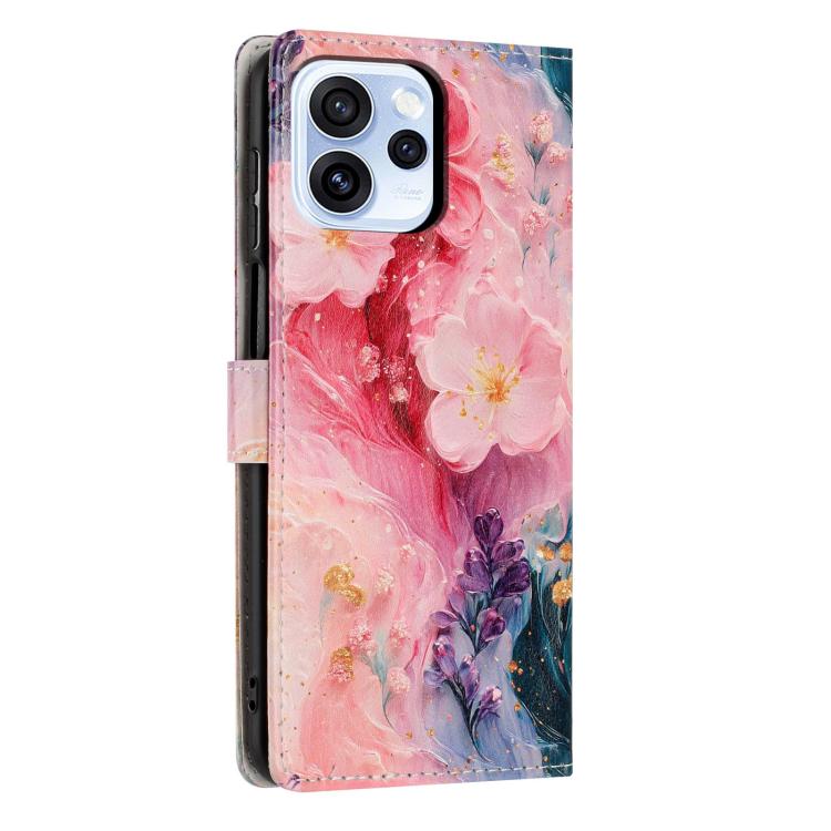 For OPPO Reno15 5G Global Colorful Painting Vegan Leather Phone Case with Lanyard