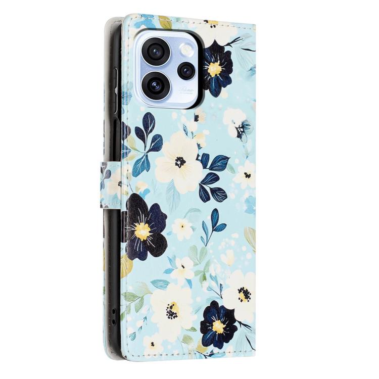 For OPPO Reno15 5G Global Colorful Painting Vegan Leather Phone Case with Lanyard