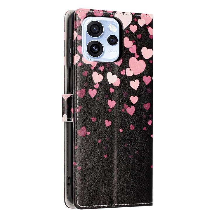 For OPPO Reno15 5G Global Colorful Painting Vegan Leather Phone Case with Lanyard