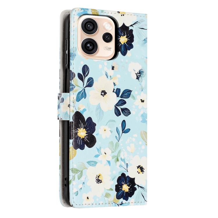For OPPO Reno15 Pro 5G Global Colorful Painting Vegan Leather Phone Case with Lanyard