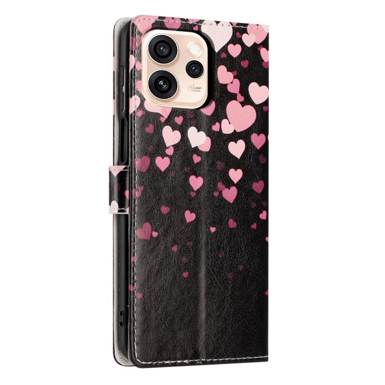 For OPPO Reno15 Pro 5G Global Colorful Painting Vegan Leather Phone Case with Lanyard