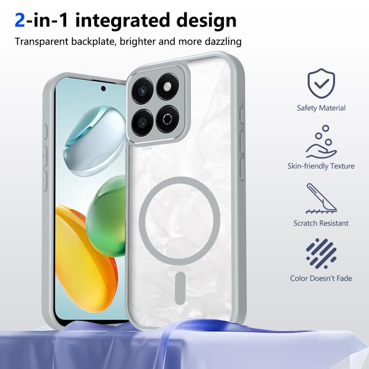 For Honor 200 Smart 5G Global Matte PC Skin-feel Magnetic Shockproof Phone Case
