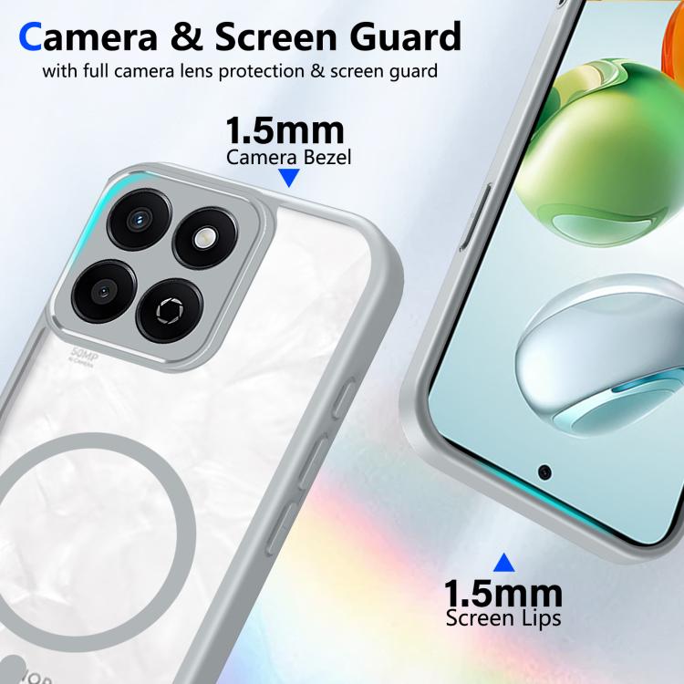 For Honor 200 Smart 5G Global Matte PC Skin-feel Magnetic Shockproof Phone Case